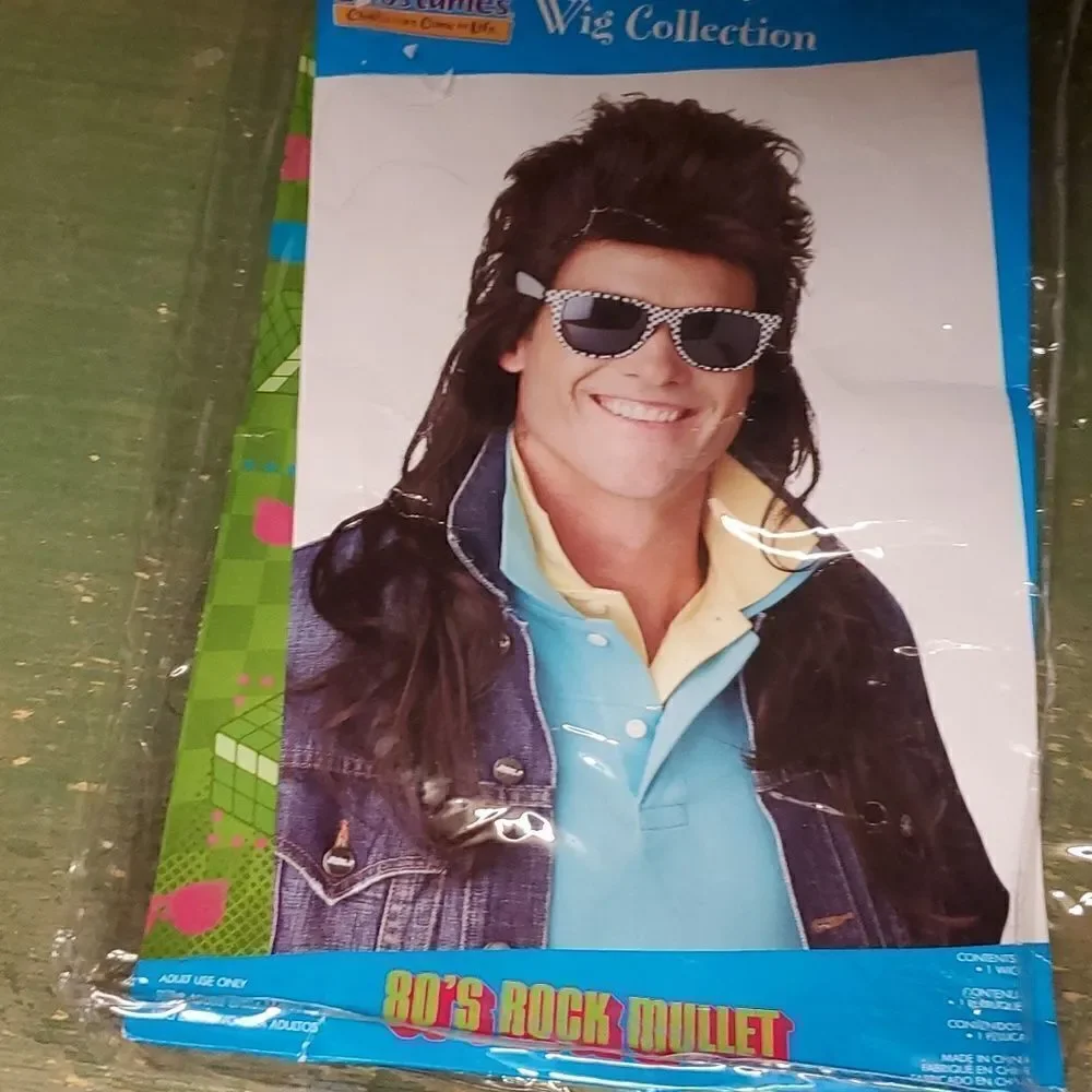 About this item Includes 80s rock Mullet Wig,‎ Brown Only available in one size